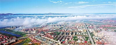 <p>　　同心县城俯瞰。</p>