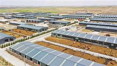 <p>　　韦州镇万头肉牛养殖园区。</p>