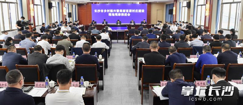 今天下午，长沙市乡村振兴暨美丽宜居村庄建设现场观摩推进会召开。长沙晚报全媒体记者 余劭劼 摄