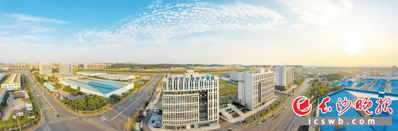 长沙天心软件产业园是天心经开区重点园区之一。 长沙晚报全媒体记者 陈飞 摄