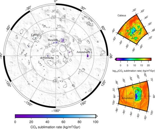 首次!科学家确定并绘制月球上的CO₂冷阱