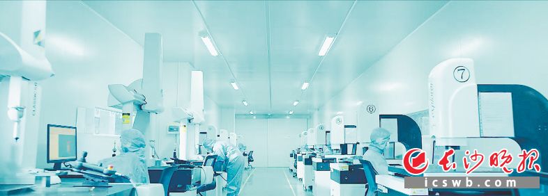 蓝思科技加快推进产业技术升级和产品结构调整,实现从“蓝思制造”向“蓝思智造”的蜕变。 长沙晚报通讯员 龙仁 供图