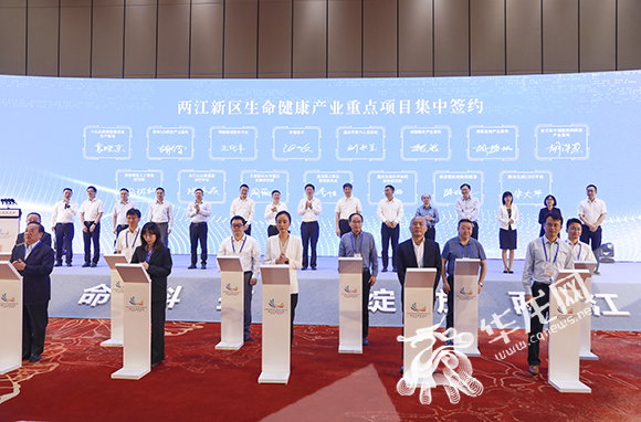 现场举行集中签约仪式。华龙网-新重庆客户端 首席记者 李文科 摄