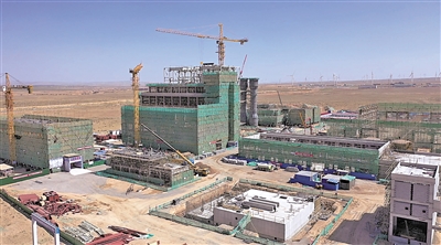 <p>　　太阳山开发区宁夏电投热电联产项目。</p>