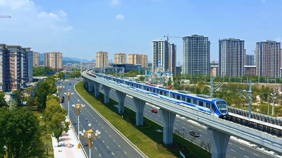 运行中的江跳线。江津区委宣传部供图 华龙网发